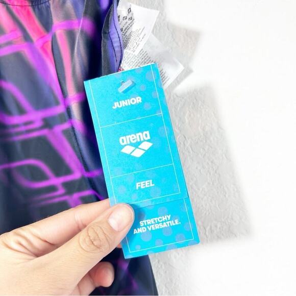 ARENA GIRLS SHADING PRO BACK ONE PIECE SWIMSUIT SIZE 8-10 OR 26 BRAND NEW - Picture 3 of 11